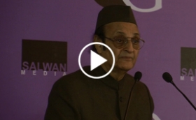 Dr. Karan Singh Speaking at One Globe 2013 Uniting Knowledge Communities Conference